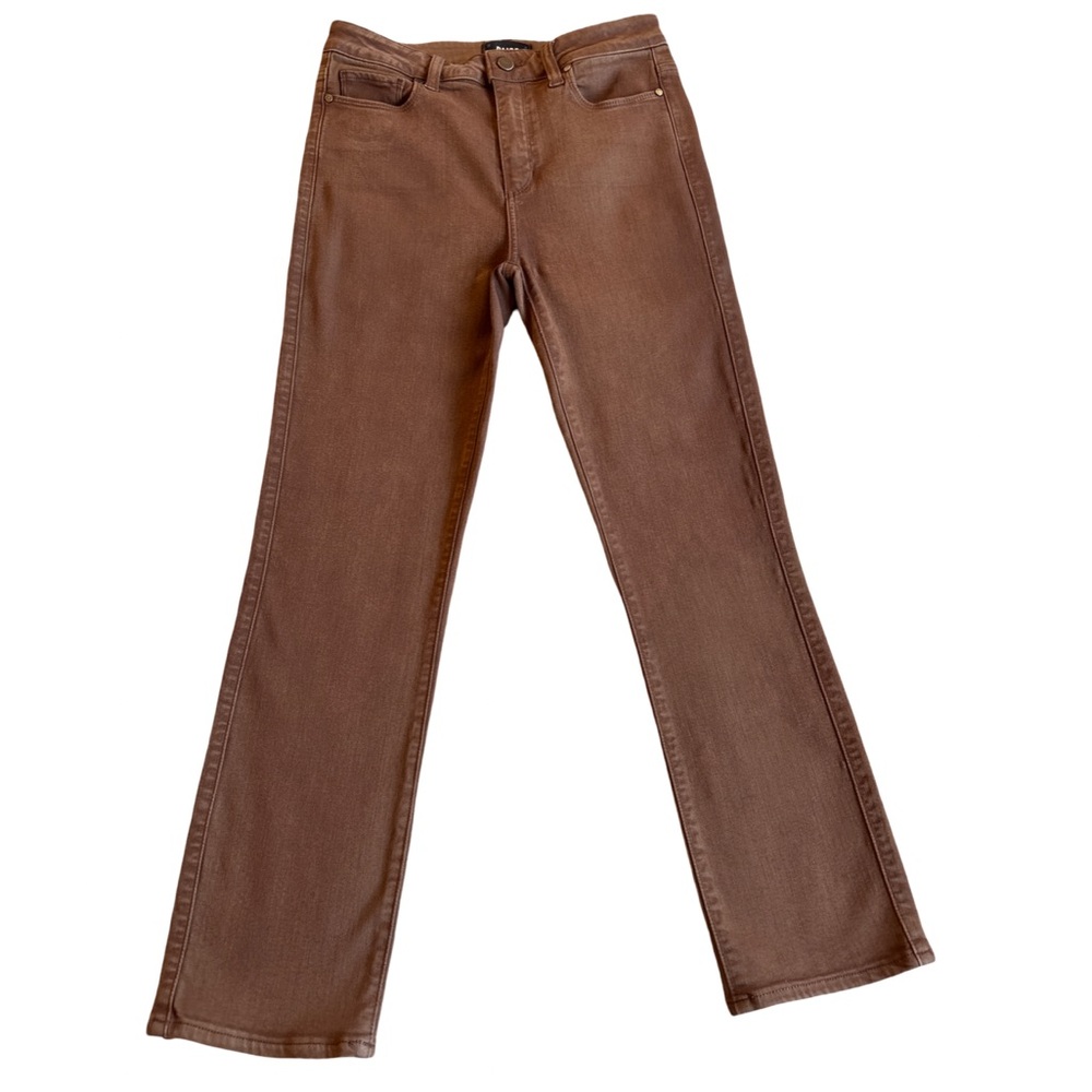 Paige High Rise Straight Leg Coated Cindy Jeans, 28 Waist